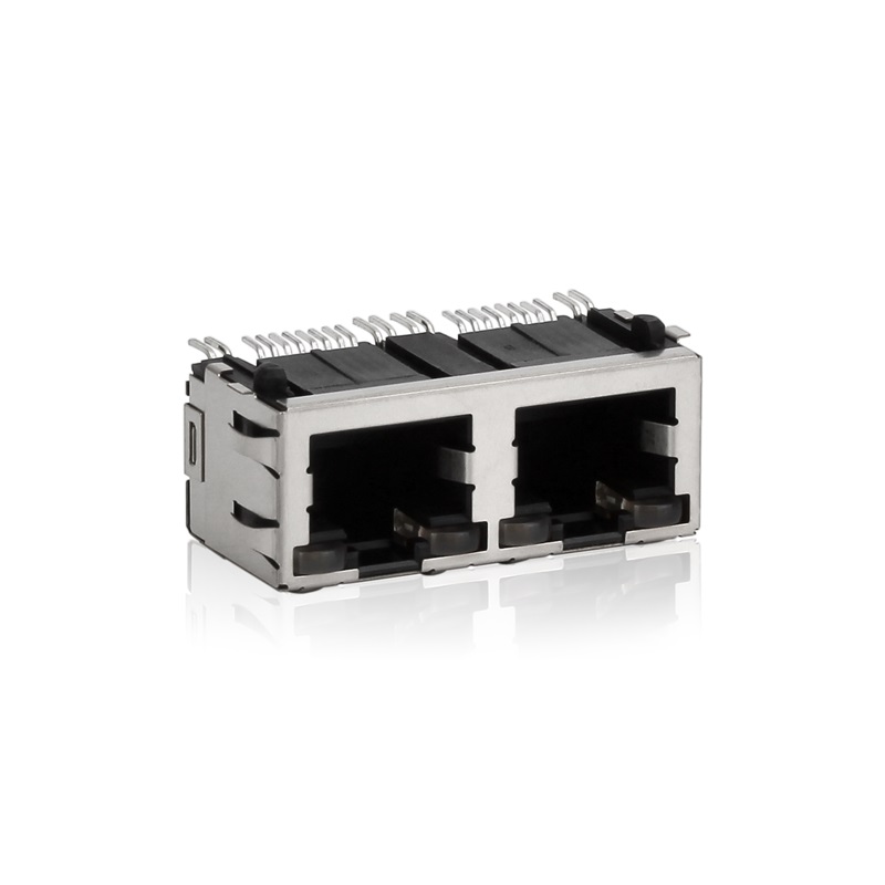 RJ45,1X2, LED, custodia scudo