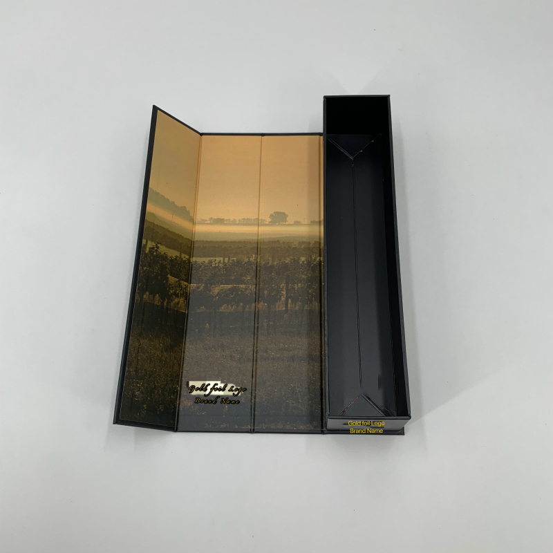 Custom Make Wine Bottle Box per Champagne Wedding Wine Box