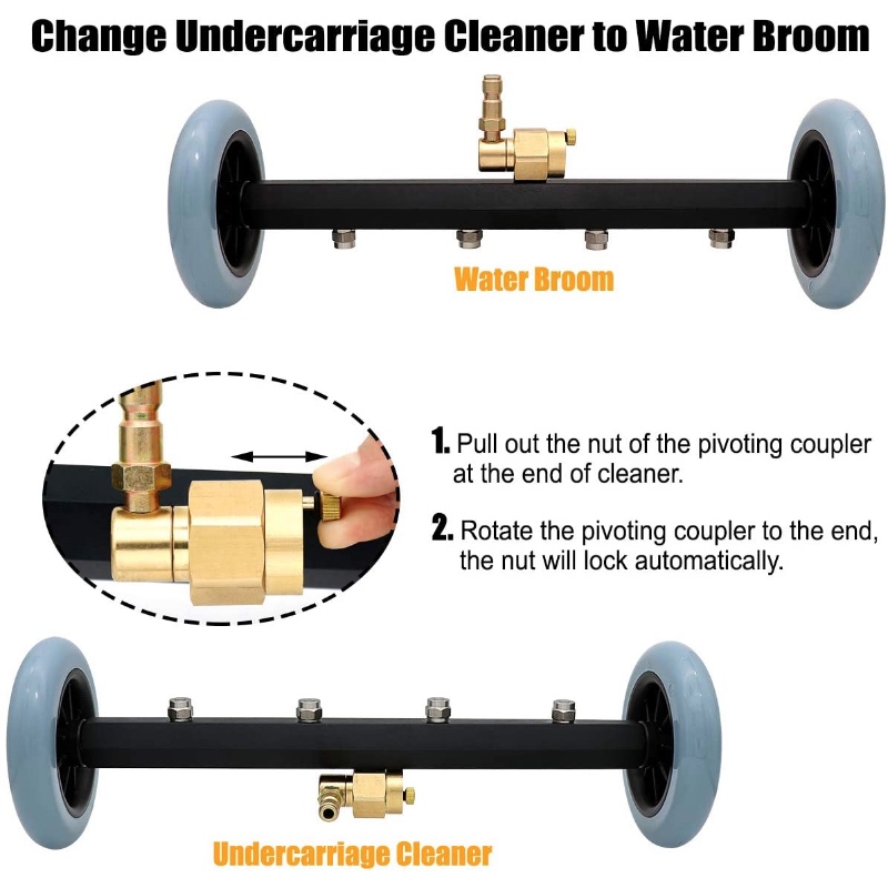 Idropulitrice 2 in 1 pulitore sottocarro idropulitrice scopa