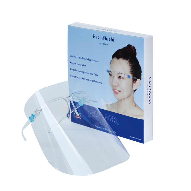 Protezione in plastica trasparente Anti Splash Protezione facciale completa per occhiali Protezione per il viso