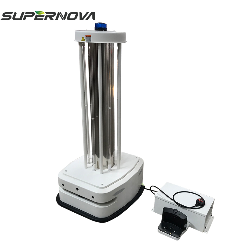 480W Wifi AI Disinfettante Smart Sterilizzatore Luce Disinfetta UVC Robot lampada UV