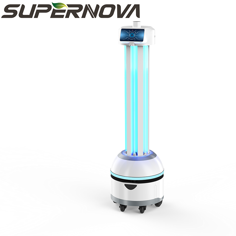Robot per la disinfezione UV con navigazione visiva intelligente più recente al mondo per scuole / ospedali / aeroporti o altre aree pubbliche