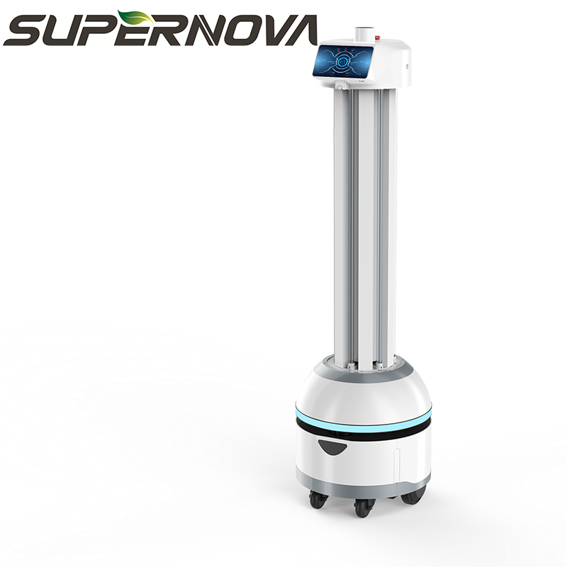 Robot per la disinfezione UV con navigazione visiva intelligente più recente al mondo per scuole / ospedali / aeroporti o altre aree pubbliche