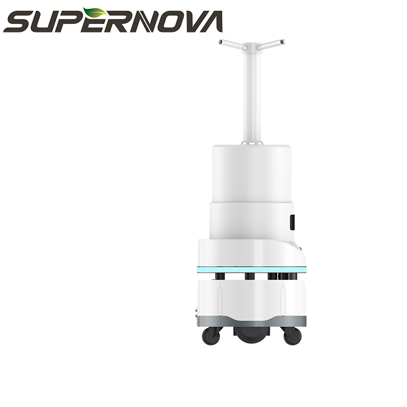 Robot industriale di sterilizzazione per atomizzazione con robot di disinfezione spray industriale con ricarica automatica ad alta efficienza
