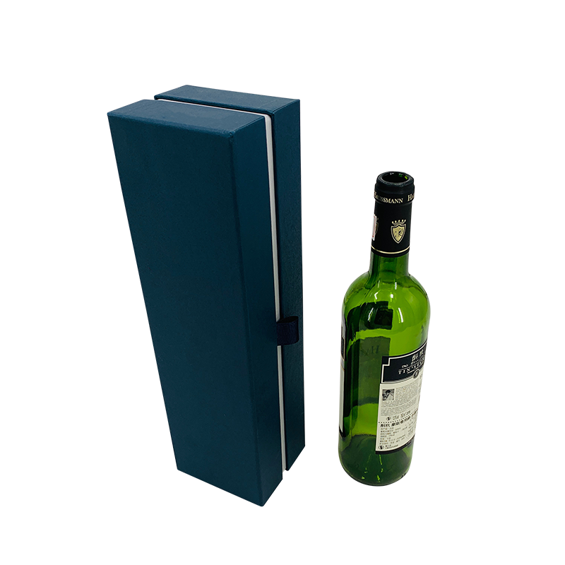 Confezione regalo vino blu scuro Confezione regalo champagne Lusso ed elegante