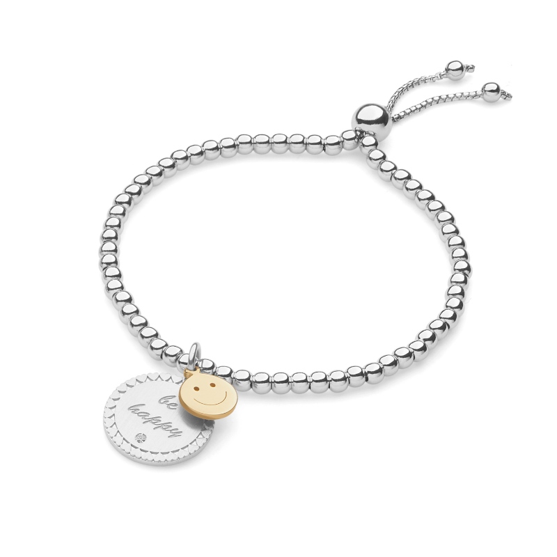 Braccialetto mobile con fibbia mobile in acciaio inossidabile con viso sorridente semplice stile europeo e americano da donna Fabbrica di gioielli Cina Ruifanbao