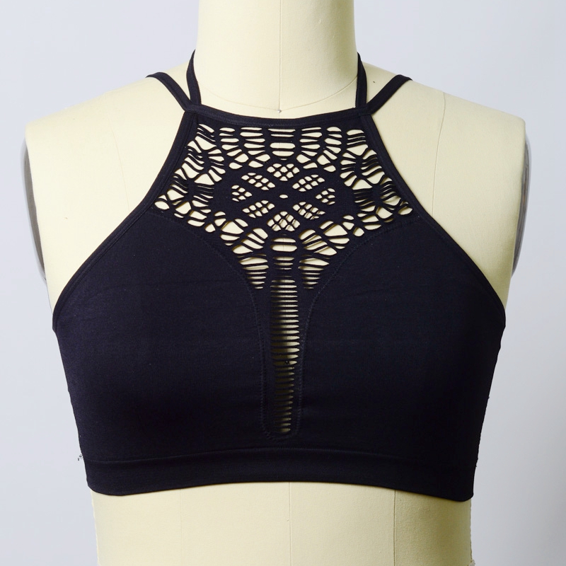 GA-5341PLUS Senza soluzione di continuino con collo alto Strappy Back Brami Plus