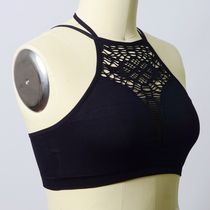GA-5341PLUS Senza soluzione di continuino con collo alto Strappy Back Brami Plus