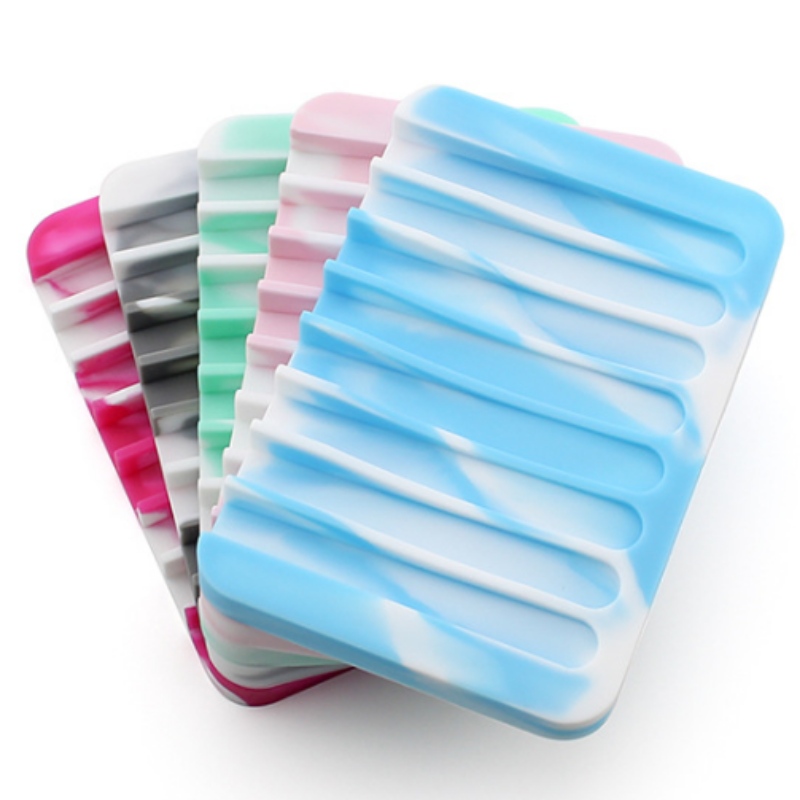 Portasapone antigoccia quadrato colore misto