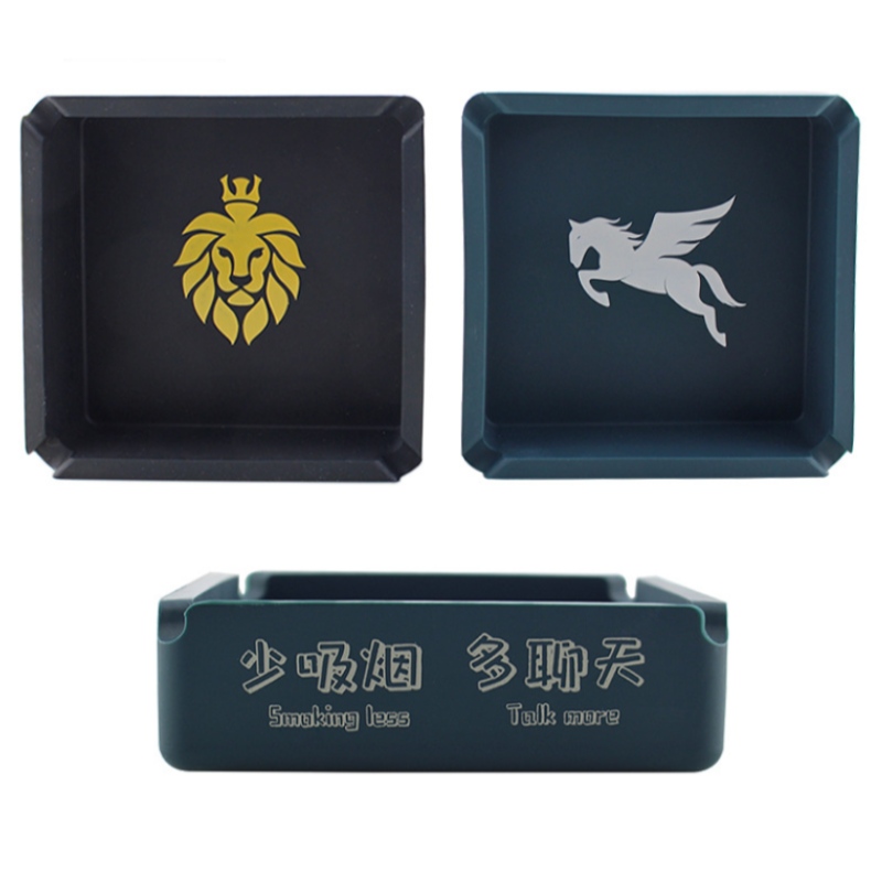 Posacenere quadrato grande stampato