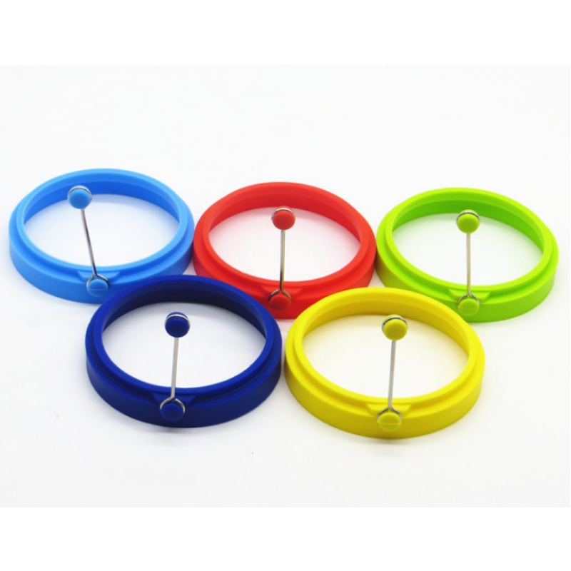 Manico rotondo in silicone per omelette in silicone omelette fai da te stampo sacchetto uovo anello in silicone