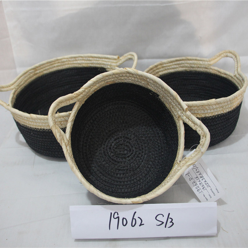 Classico Design Custom Color Small Plastic Rattan Basket Storage