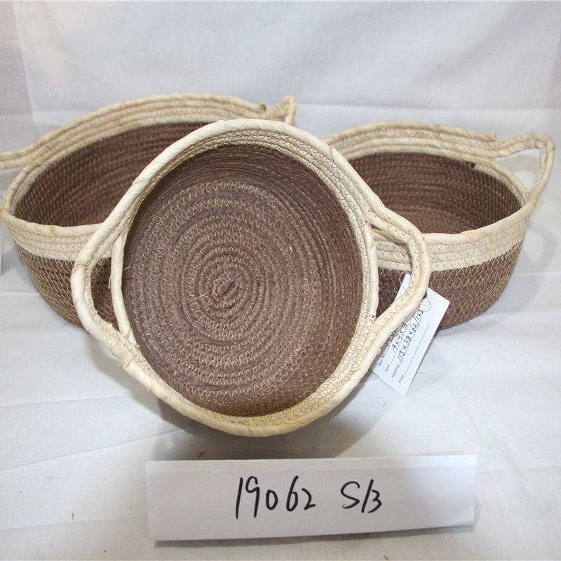 Classico Design Custom Color Small Plastic Rattan Basket Storage