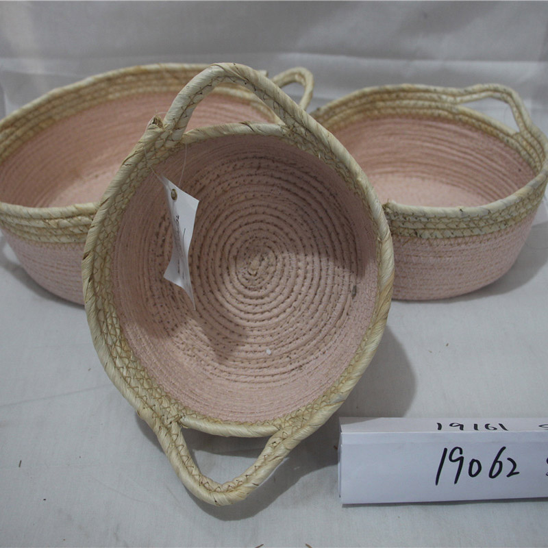 Cesto ovale in rattan intrecciato per regali Picnic cesti regalo di frutta vuoti Portaoggetti da giardino intrecciato a mano per la conservazione delle verdure