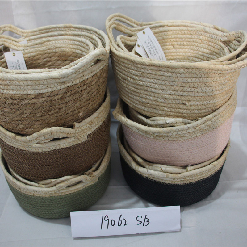 Cesto ovale in rattan intrecciato per regali Picnic cesti regalo di frutta vuoti Portaoggetti da giardino intrecciato a mano per la conservazione delle verdure