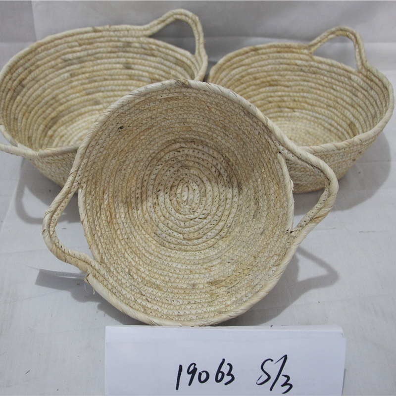 Cesto ovale in rattan intrecciato per regali Picnic cesti regalo di frutta vuoti Portaoggetti da giardino intrecciato a mano per la conservazione delle verdure