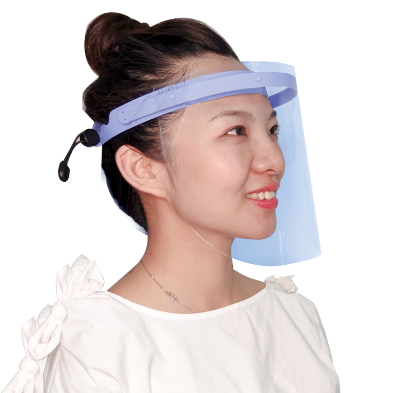 Visiera riutilizzabile a prova di schizzi anti-nebbia Protezione visiera regolabile con fascia elastica