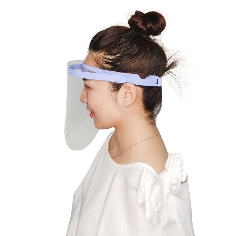 Visiera riutilizzabile a prova di schizzi anti-nebbia Protezione visiera regolabile con fascia elastica
