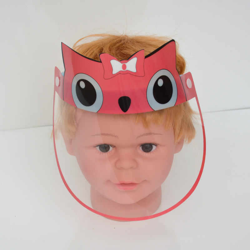 Visiera riutilizzabile per bambini con visiera antiappannamento da 0,25 mm