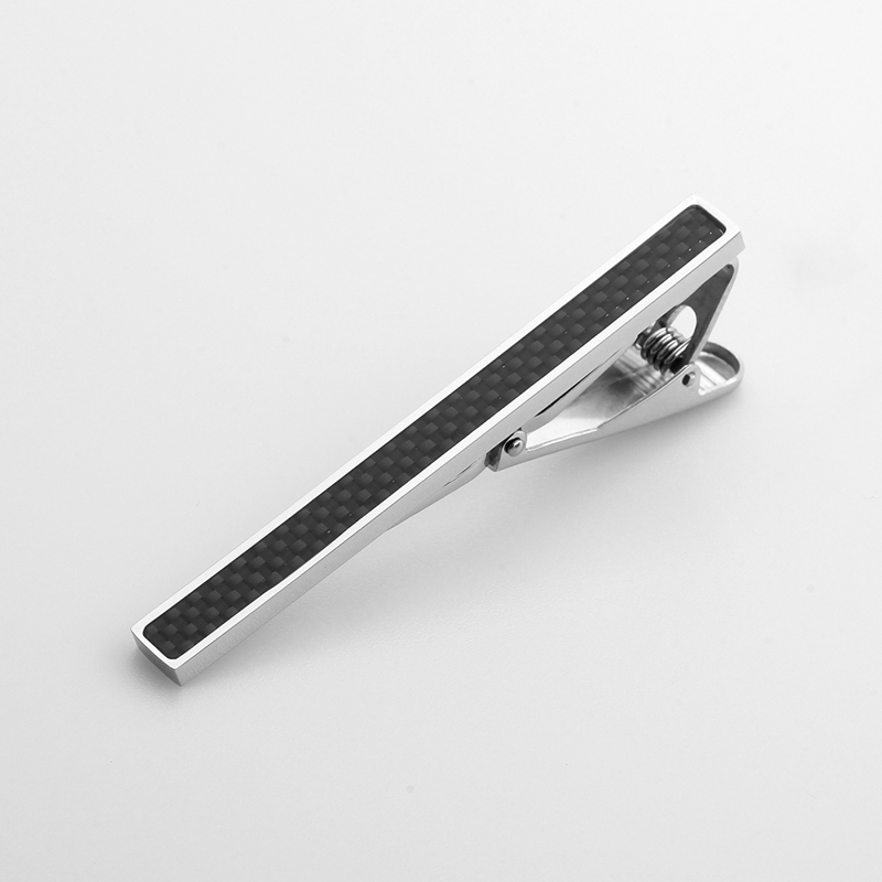 Fermacravatta da uomo in acciaio inossidabile al carbonio realizzato in accessorio di gioielli in Cina