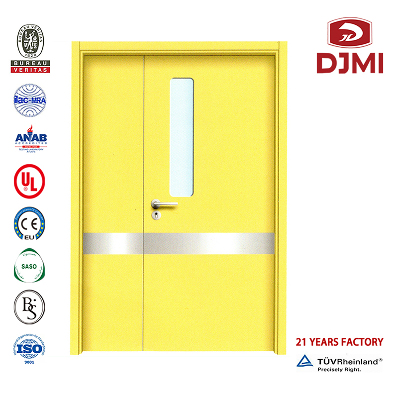 Fabbrica cinese Interni in legno Doppio ospedale Porta Hpl Composito di alta qualità Reparto di emergenza Design Porte scolastiche Legno economico per aula Camera da letto ospedale Personalizzato Mdf laminato Porta in legno