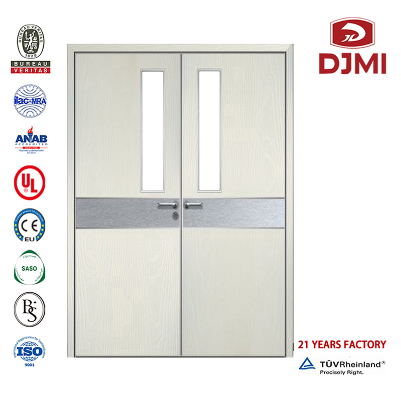 Fabbrica cinese Ply Board Design Ospedale WC Porta in legno laminato Porta in legno composito di alta qualità Produttore Scuola Porta in legno MDF Impiallacciato melamina economica Doppie porte aperte della sala operatoria Porta in legn...