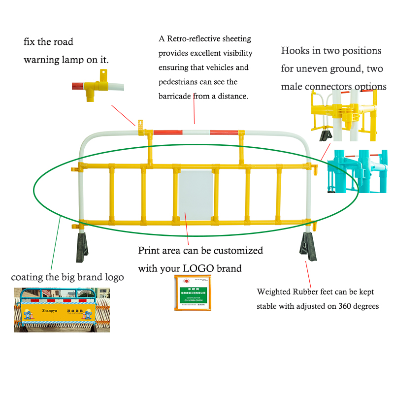 Protezione del traffico in plastica recinzione, barriera di isolamento del cantiere, barriere stradali del produttore cinese