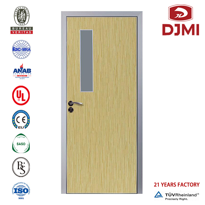 Nuove impostazioni Cpl Aula in legno Porta in melammina a filo Fabbrica cinese Legno laminato con inserto in vetro Legno di buona qualità Porta in melamina Pelle di alta qualità Acustica in legno Mdf Interno Economico Porta in melamina...