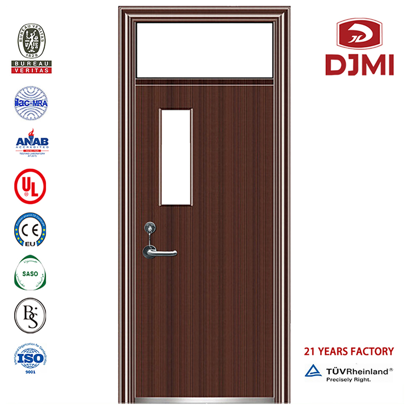 Porte in acciaio per esterni a doppia anta a prova di fuoco Fabbrica cinese Porte da 2 ore a doppia battente Nessuna finestra classificata per edificio Scuola Porta in acciaio antincendio Colore a prova di alta qualità 1.2Mm Spessore Ac...