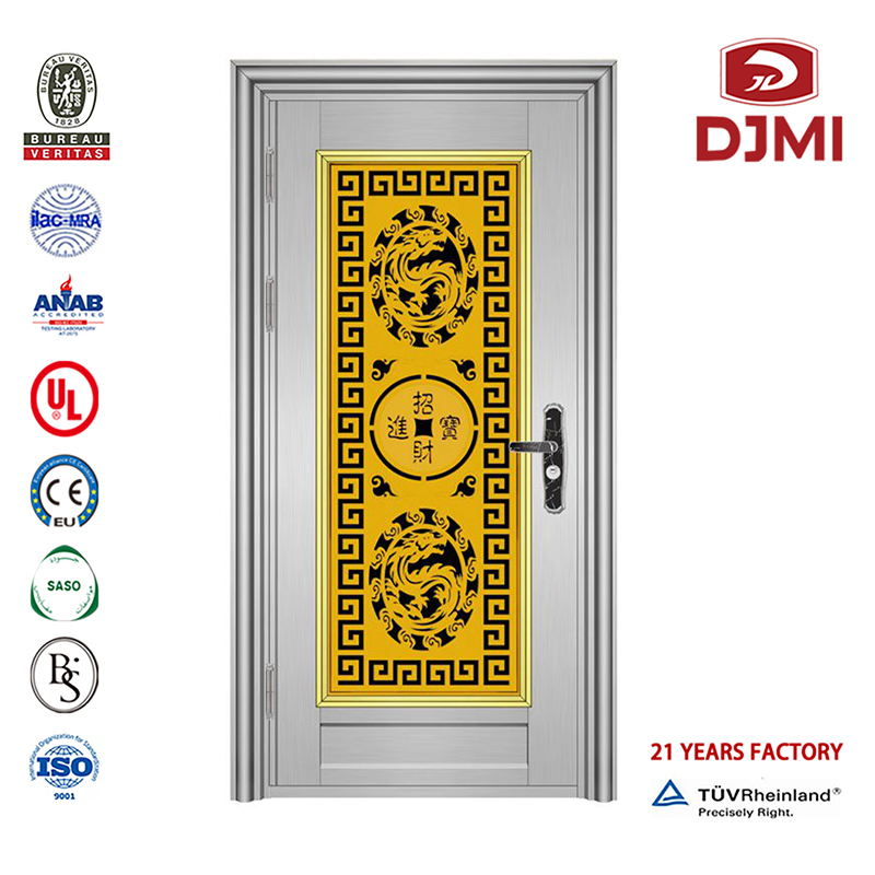Design personalizzato con Ss304 # Porta anteriore in acciaio inossidabile con un telaio e mezzo Nuove impostazioni Porte doppie Esterno casa Griglia anteriore Design Porta in acciaio inossidabile Fabbrica cinese Stile doppio design di al...