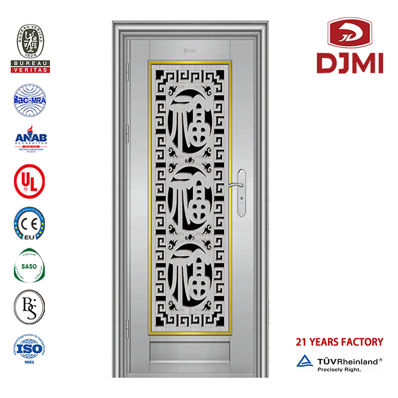 Importatore 304 Ss Porte di sicurezza e finestre Serratura in ferro zincato Appartamento Porta principale Porta in acciaio inossidabile Design di alta qualità Ss304 Made in China Serratura Doppia porta in acciaio inossidabile Porte este...