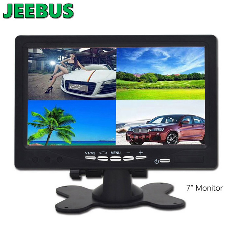 Sistema di monitoraggio Quad DVR cablato AHD da 7 pollici con telecamera per camion