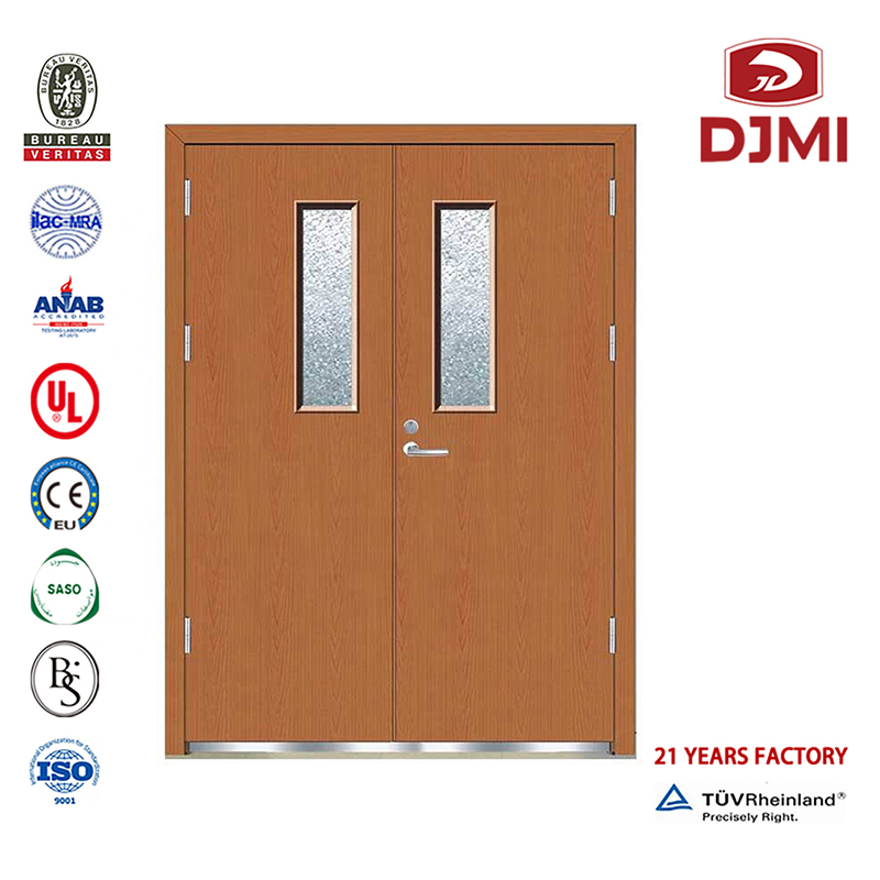 Nuove impostazioni Wood Doors Flat Certified Commercial Factory Price Fire Door China Factory Teak Wood Designs 2Hour 60Mins Fire Resistente Wooden High Quality Main Designs 2011 Wood Emergency Fire Door