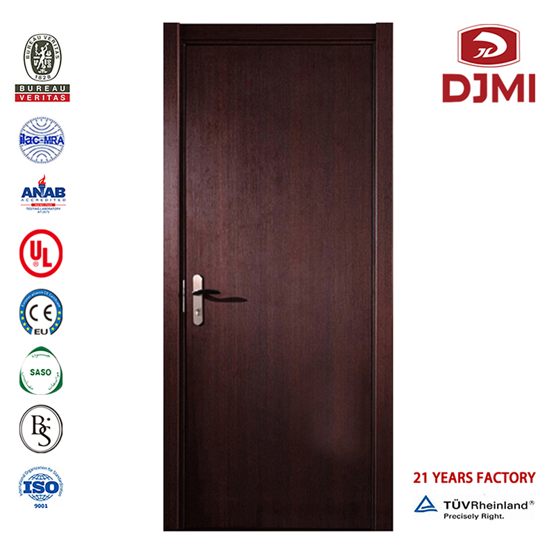 Telaio personalizzato Ul 1 ora nominale in legno 30 minuti porta tagliafuoco nuove impostazioni 0,5 mm 1 mm impiallacciatura decorativa porta tagliafuoco in legno massello porte interne preallestite di alta qualità 90 min dalla Cina des...