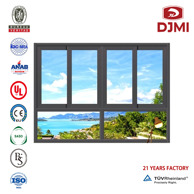 Professional As2047 Standard Aluminium Windows Supplier High Performance Window Sliding Doors New Design with Fly Screen Aluminum Frame Finestra Finestra Finestra Finestra in vetro di qualità nuova di Windows