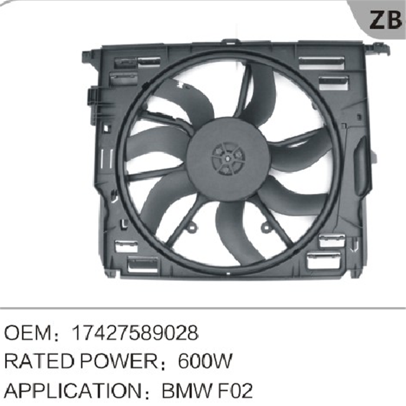 Ventola di raffreddamento elettrica 17427589028 per BMW F02