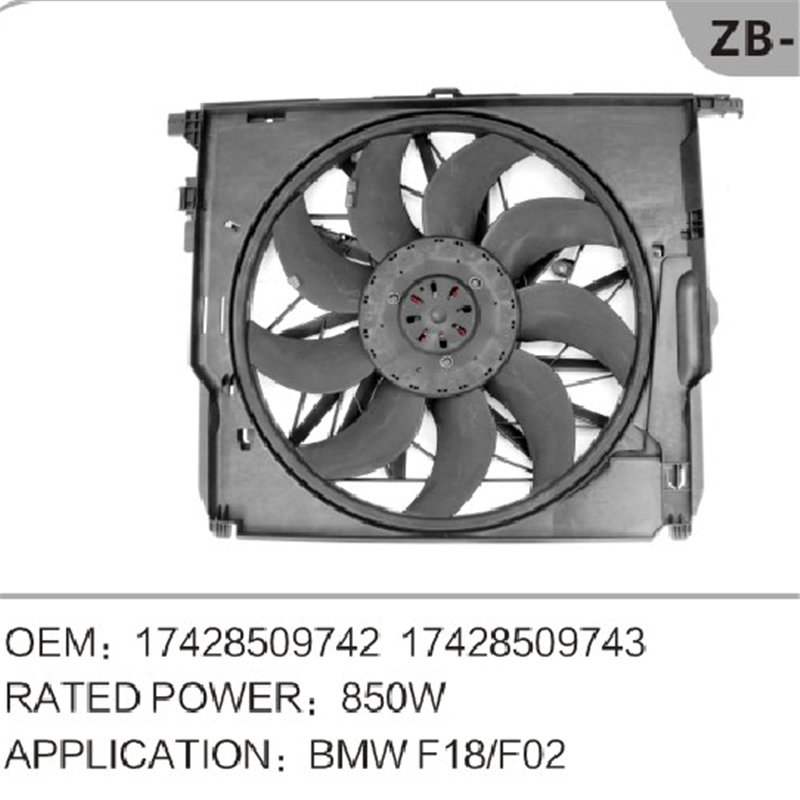 Ventola del radiatore del motore OEM 17428509742 per BMW F02 F18