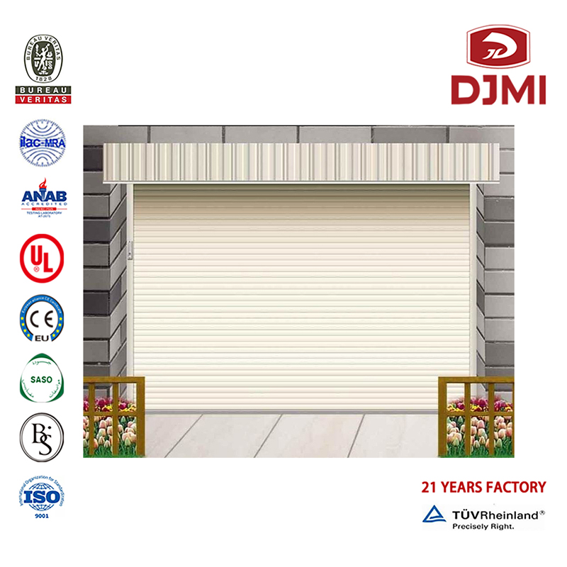 Brand New Cold Insulatation Section Door Decorative Roll Up Garage Doors Hot Selling Heat Prevention Section Overhead Section 9X8 Garage Door Multifunzionale Cold Insulatation Overhead Section Steel Modern Garage Door