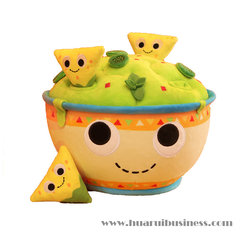 Cartoon insalata formaggio peluche/peluche