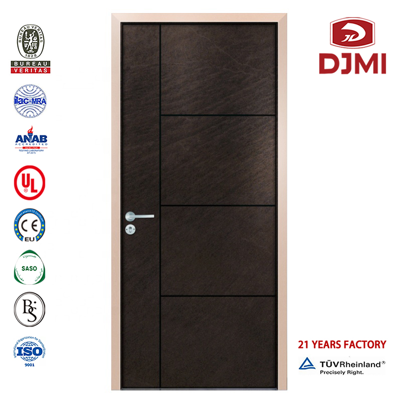 Design di lusso per la casa economica Porta a filo in legno a prova di fuoco Porte in legno massello Porte in melammina personalizzate Porta a filo in legno semplice rossa Nuove impostazioni Porte in melammina Porta in legno bianco Mdf M...