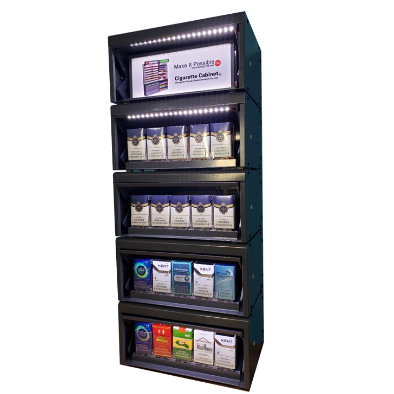 TMJ702 Locking Cabinet Shopper Drug Mart Retail Cibernet Display Rack