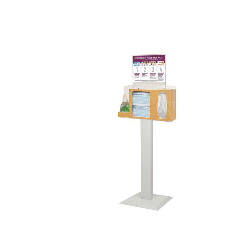 TMJ700 Buona qualità Metal Supermarket Pop Aggiustabile Pedestal Poster Stand