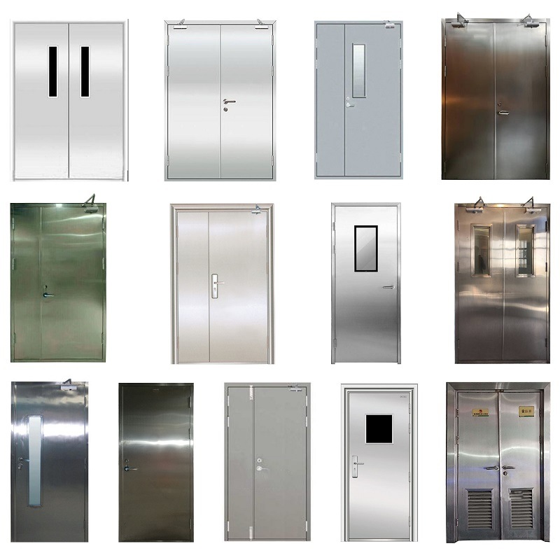 Porte in acciaio Multifunzionali Con Mosquito Net Residential Fire Doors Made in China Competitive Price Security Steel Door for Foreign Market Professional Front Decorative Fire Doors Made in China 0.7/1.2Steel Shed Security Door