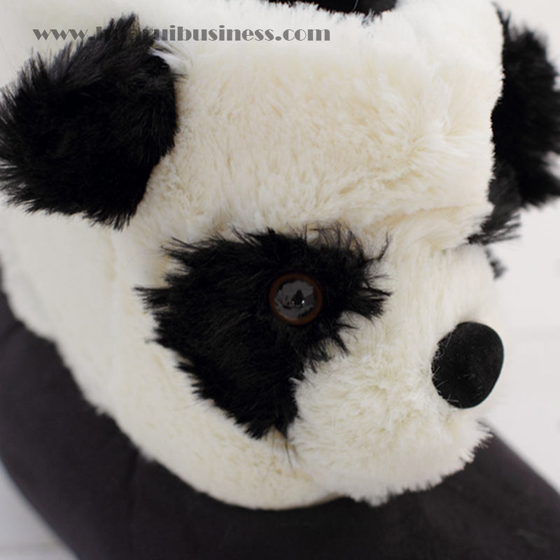 panda donne calde stivali alla caviglia, stivali peluche morbidi, stivali peluche accoglienti