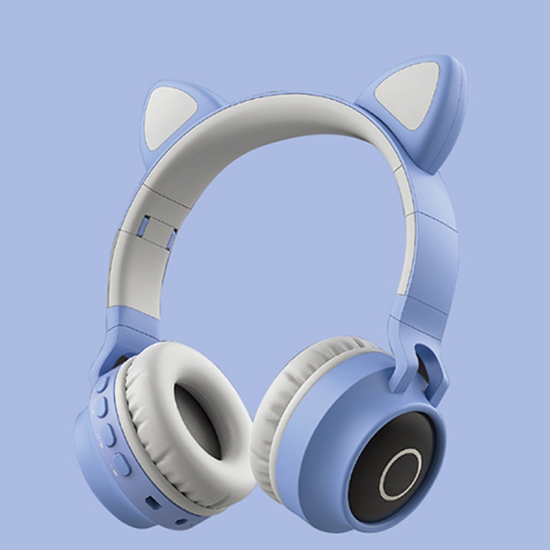 Gift Foldelable bluetooth bambini led cat heaphone