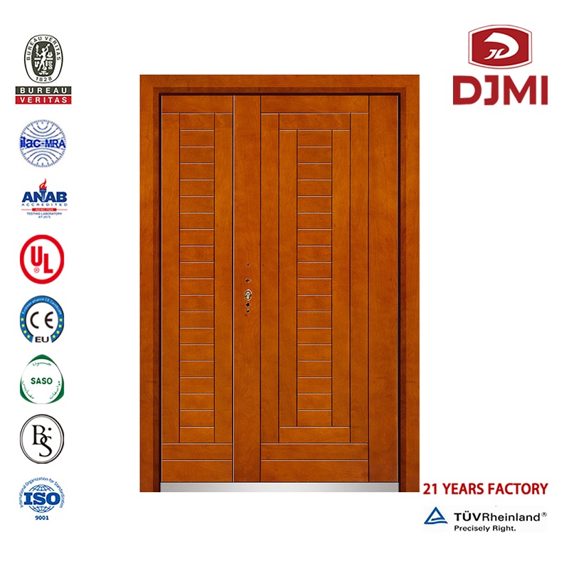 Nuove impostazioni Porte corazzate Hdf Camera da letto Wood Front Door Designs China Factory Armoured Security Solid Wood Material Door Armored High Quality Strong Security Oak Solid Wood Armored Door