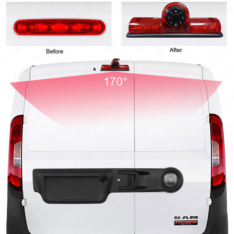 Auto HD Night Vision Parking Reverse Backup Car Video Brake Light Camera per Dodge Ram ProMaster City Cargos Van