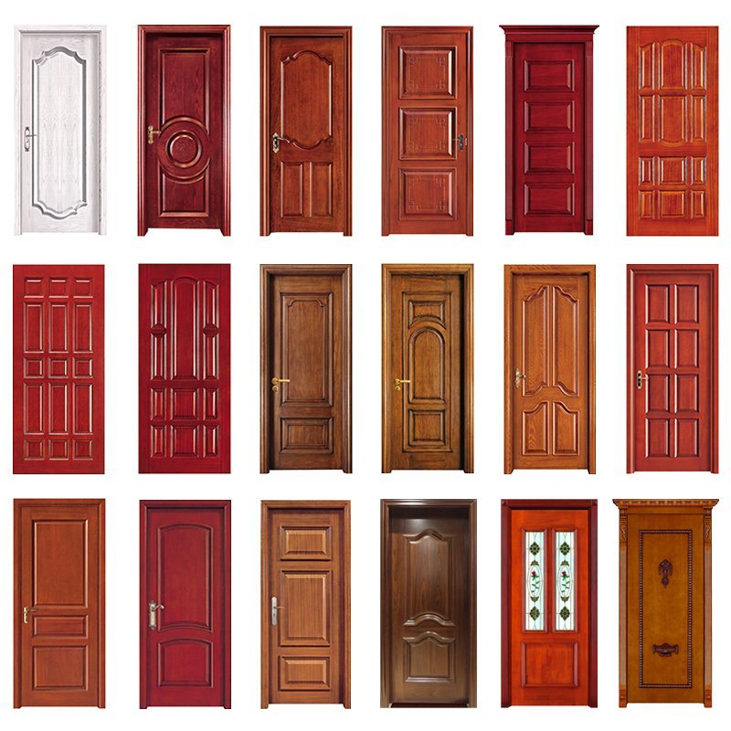 Wood Design Simple Wood Door Designs Chinese Factory Style Wooden Timber Design Flush Swing Single Wood Veneer Doors Interiore Simple Plywood Door High Quality Style for Room Teak Wood Designs Wooden Simple Panel Design Flush Door