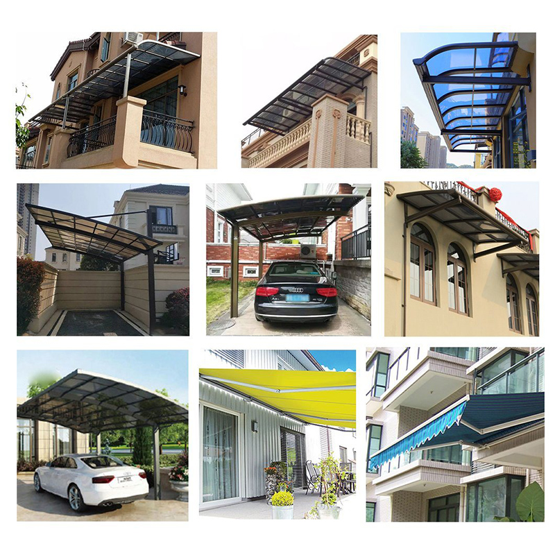 Brand New Outdoor Carport Aluminum Polycarboarboarport Pergola Shelter Carports Hot Selling Waterprova Patio Covers Rainrepous Aluminum Carport Personalizzato Balcony Patio Cover Portal Frame Structure Modern Carport