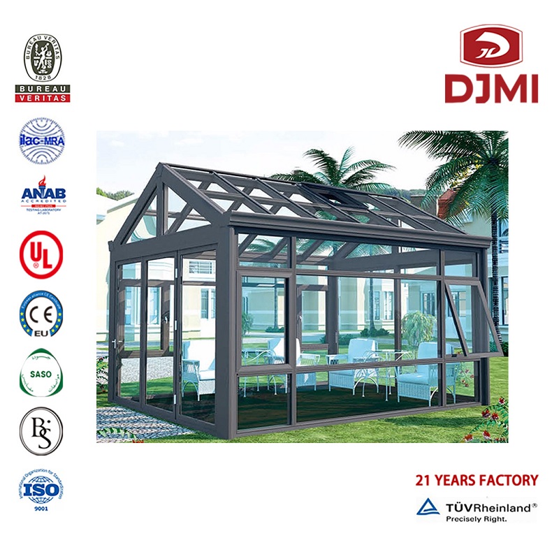 Brand New Aluminium Design Insulided Glass Sunroom Aluminum Sunroom Hot Selling Aluminium Design Sunroom Winter Graden Custom Agricultural Temped Glass House for Sunroom Garden Sun Room